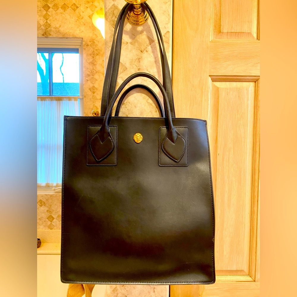 Brand new Anne Klein black leather bag!
